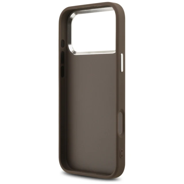 Чохол Guess 4G Big 4G Classic Logo для iPhone 17 Pro Max Brown Silver (GUHCP17XP4G4SMCW)