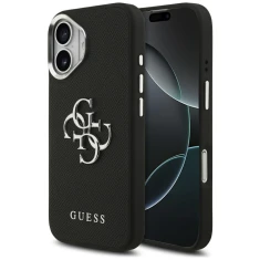 Чехол Guess Grained Big 4G Classic Logo для iPhone 17 Black (GUHCP17SPG4SMCEK)