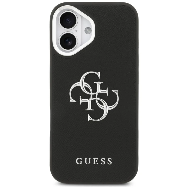 Чехол Guess Grained Big 4G Classic Logo для iPhone 17 Black (GUHCP17SPG4SMCEK)