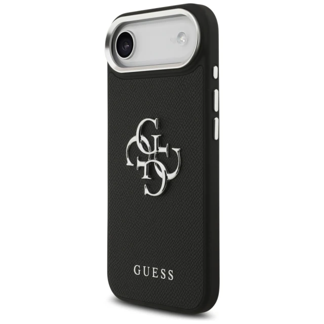 Чехол Guess Grained Big 4G Classic Logo для iPhone 17 Air Black (GUHCP17MPG4SMCEK)