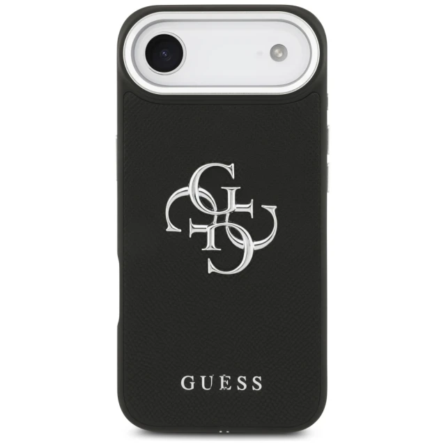 Чехол Guess Grained Big 4G Classic Logo для iPhone 17 Air Black (GUHCP17MPG4SMCEK)