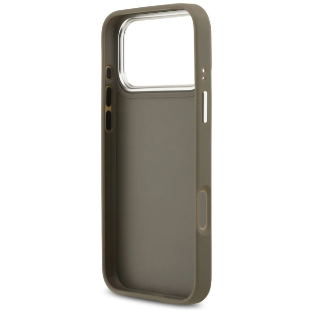 Чохол Guess Grained Big 4G Classic Logo для iPhone 17 Pro Max Brown (GUHCP17XPG4SMCEW)