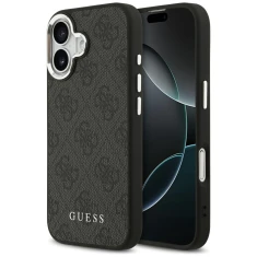 Чехол Guess 4G Classic Logo для iPhone 17 Black with MagSafe (GUHMP17SP4GSSMCK)