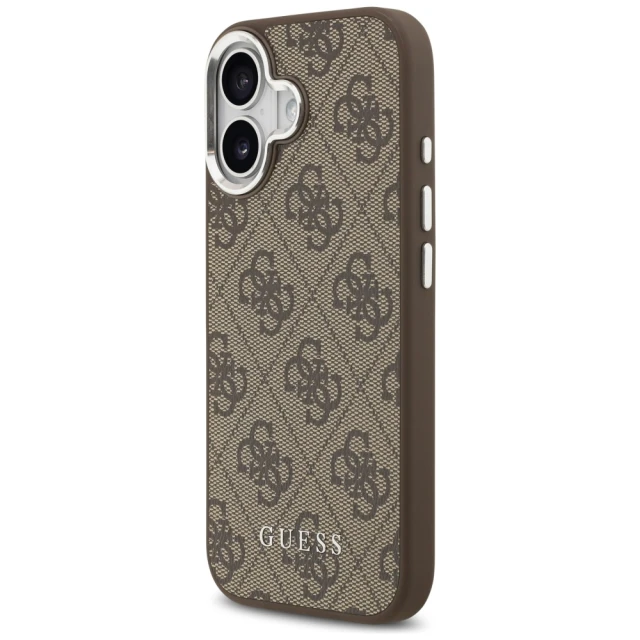 Чохол Guess 4G Classic Logo для iPhone 17 Brown with MagSafe (GUHMP17SP4GSSMCW)