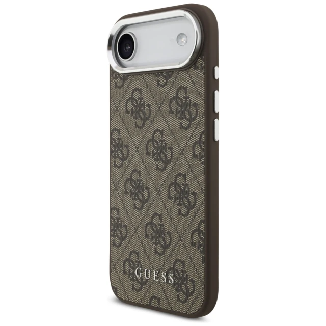 Чохол Guess 4G Classic Logo для iPhone 17 Air Brown with MagSafe (GUHMP17MP4GSSMCW)