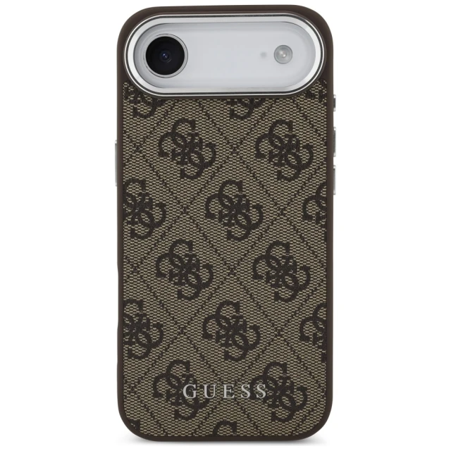 Чохол Guess 4G Classic Logo для iPhone 17 Air Brown with MagSafe (GUHMP17MP4GSSMCW)