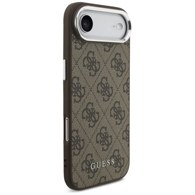Чохол Guess 4G Classic Logo для iPhone 17 Air Brown with MagSafe (GUHMP17MP4GSSMCW)