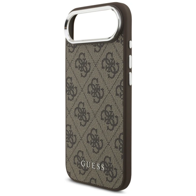 Чохол Guess 4G Classic Logo для iPhone 17 Air Brown with MagSafe (GUHMP17MP4GSSMCW)