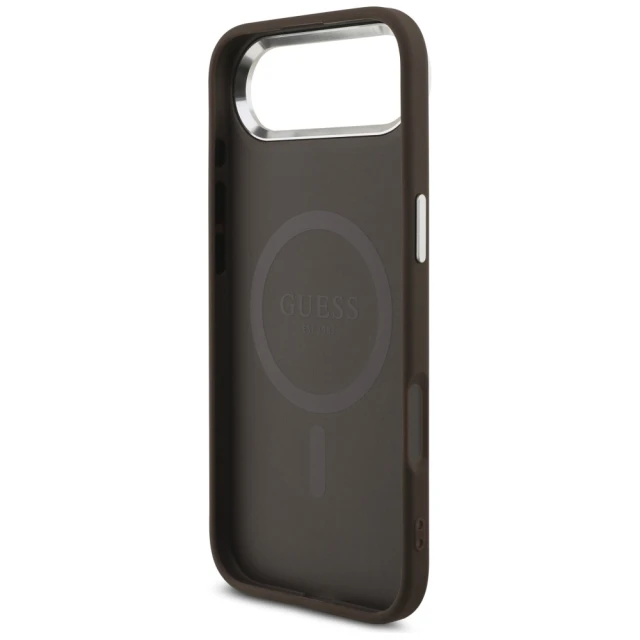 Чохол Guess 4G Classic Logo для iPhone 17 Air Brown with MagSafe (GUHMP17MP4GSSMCW)