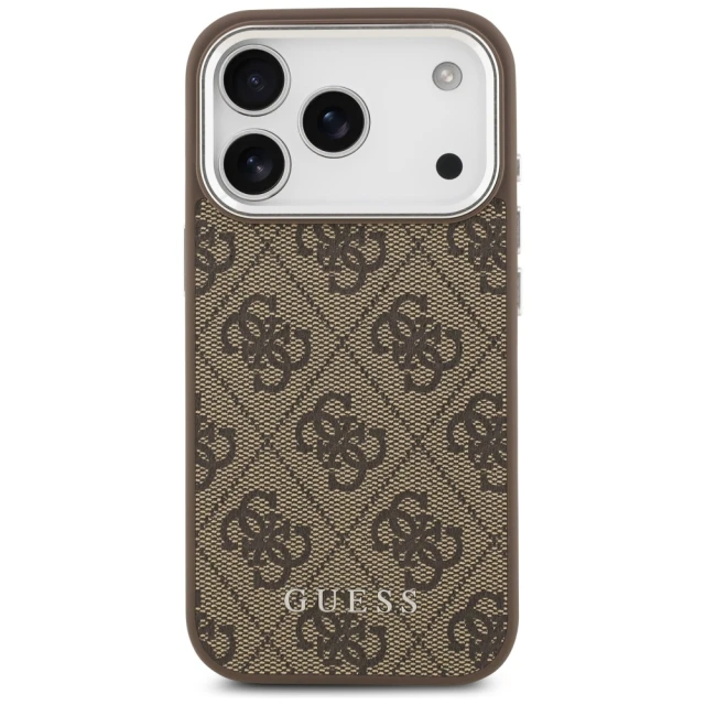 Чохол Guess 4G Classic Logo для iPhone 17 Pro Max Brown with MagSafe (GUHMP17XP4GSSMCW)