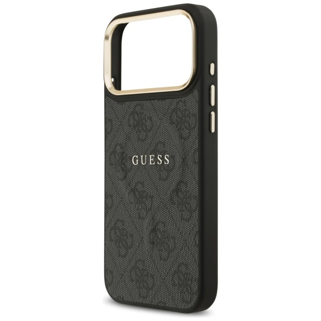 Чохол Guess 4G PU Classic Logo для iPhone 17 Pro Max Black with MagSafe (GUHMP17XP4MSEGCK)