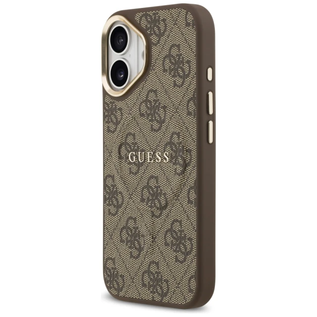 Чохол Guess 4G PU Classic Logo для iPhone 17 Brown with MagSafe (GUHMP17SP4MSEGCW)