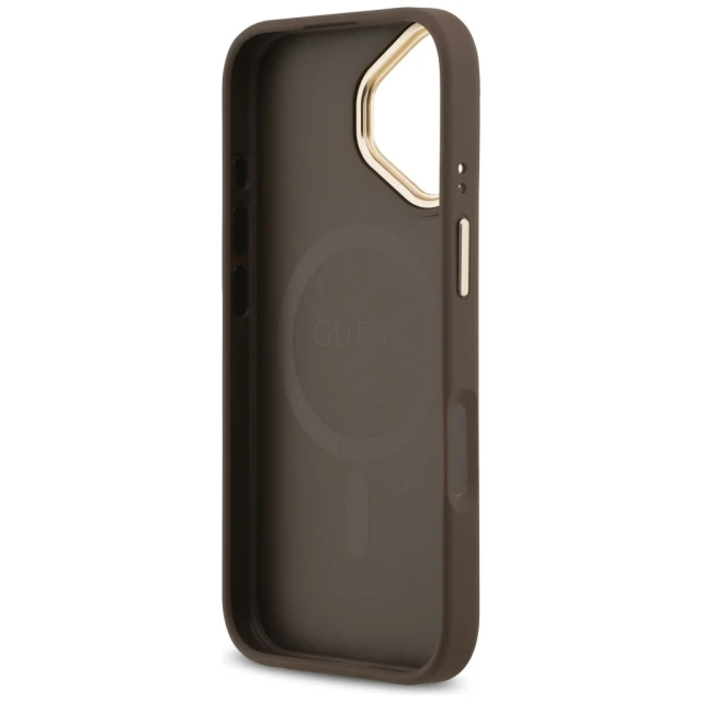Чохол Guess 4G PU Classic Logo для iPhone 17 Brown with MagSafe (GUHMP17SP4MSEGCW)