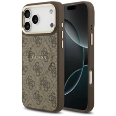 Чохол Guess 4G PU Classic Logo для iPhone 17 Pro Max Brown with MagSafe (GUHMP17XP4MSEGCW)