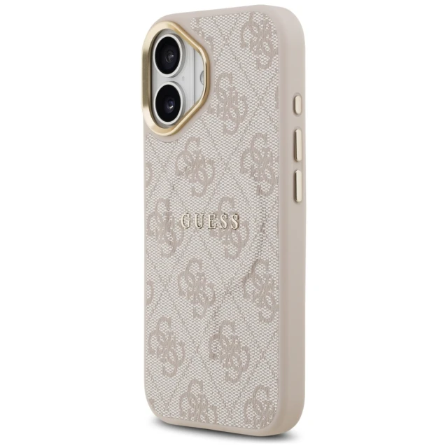 Чохол Guess 4G PU Classic Logo для iPhone 17 Pink with MagSafe (GUHMP17SP4MSEGCP)