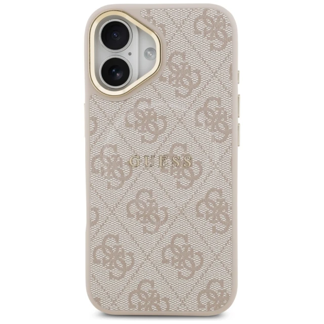 Чохол Guess 4G PU Classic Logo для iPhone 17 Pink with MagSafe (GUHMP17SP4MSEGCP)