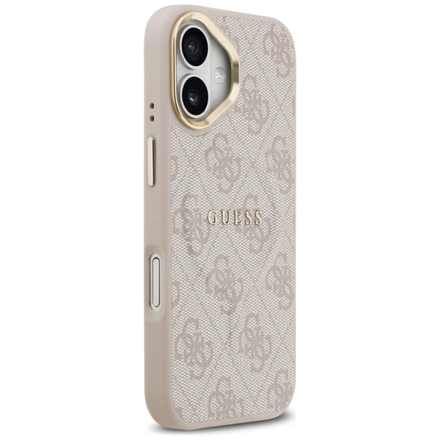 Чохол Guess 4G PU Classic Logo для iPhone 17 Pink with MagSafe (GUHMP17SP4MSEGCP)