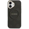 Чохол Guess Peony Hot Stamp для iPhone 17 Black with MagSafe (GUHMP17SPSAMSECK)