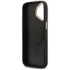 Чохол Guess Peony Hot Stamp для iPhone 17 Black with MagSafe (GUHMP17SPSAMSECK)