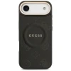 Чохол Guess Peony Hot Stamp для iPhone 17 Air Black with MagSafe (GUHMP17MPSAMSECK)
