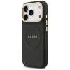Чехол Guess Peony Hot Stamp для iPhone 17 Pro Black with MagSafe (GUHMP17LPSAMSECK)