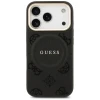 Чехол Guess Peony Hot Stamp для iPhone 17 Pro Black with MagSafe (GUHMP17LPSAMSECK)