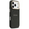 Чехол Guess Peony Hot Stamp для iPhone 17 Pro Black with MagSafe (GUHMP17LPSAMSECK)