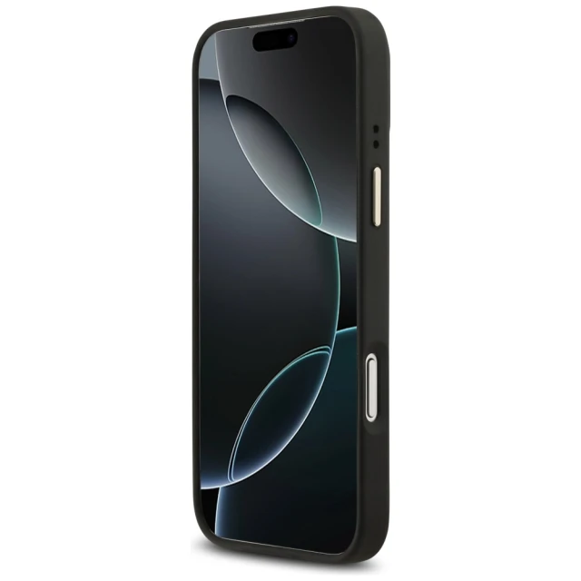 Чохол Guess Peony Hot Stamp для iPhone 17 Pro Max Black with MagSafe (GUHMP17XPSAMSECK)