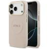 Чохол Guess Peony Hot Stamp для iPhone 17 Pro Pink with MagSafe (GUHMP17LPSAMSECP)