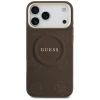 Чохол Guess Peony Hot Stamp для iPhone 17 Pro Max Brown with MagSafe (GUHMP17XPSAMSECW)