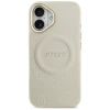 Чохол Guess Peony Hot Stamp для iPhone 17 Beige with MagSafe (GUHMP17SPSAMSECE)