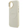 Чохол Guess Peony Hot Stamp для iPhone 17 Beige with MagSafe (GUHMP17SPSAMSECE)