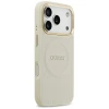 Чохол Guess Peony Hot Stamp для iPhone 17 Pro Beige with MagSafe (GUHMP17LPSAMSECE)