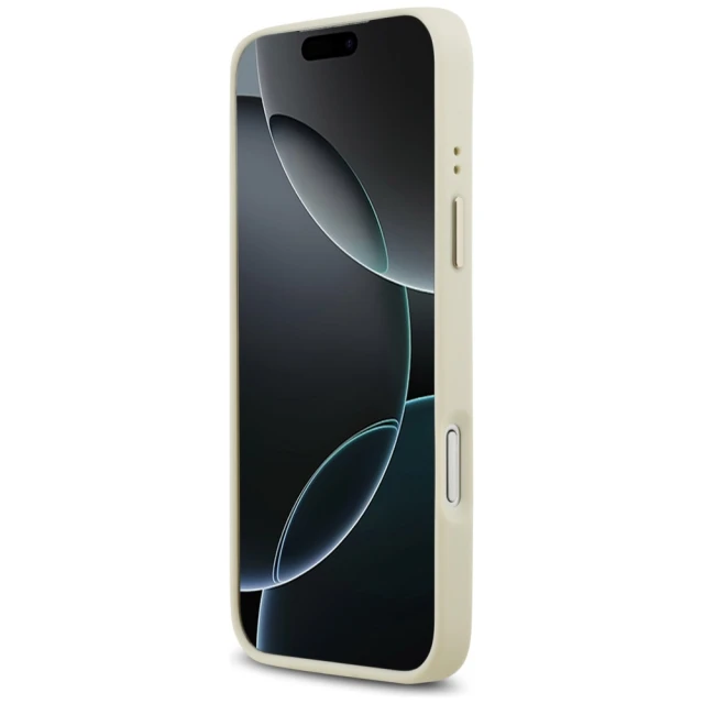 Чохол Guess Peony Hot Stamp для iPhone 17 Pro Max Beige with MagSafe (GUHMP17XPSAMSECE)