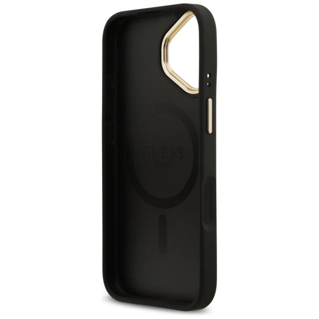 Чохол Guess 4G Stripe для iPhone 17 Black with MagSafe (GUHMP17SPG4SEMCK)