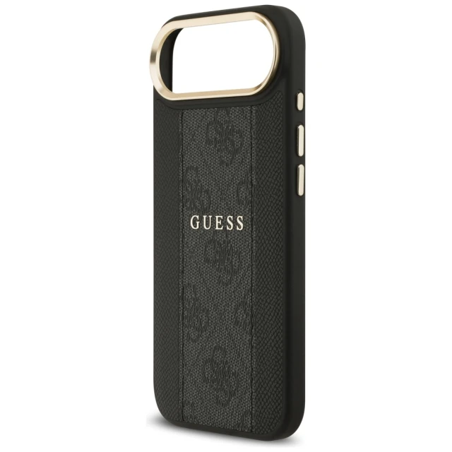 Чохол Guess 4G Stripe для iPhone 17 Air Black with MagSafe (GUHMP17MPG4SEMCK)