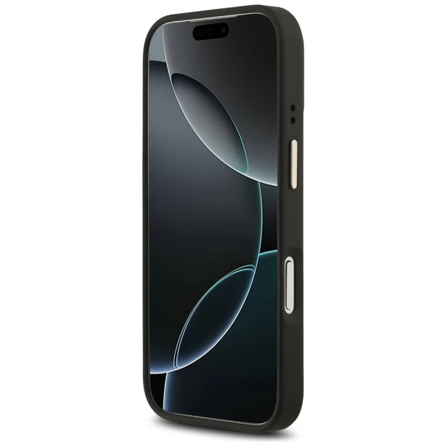 Чохол Guess 4G Stripe для iPhone 17 Pro Black with MagSafe (GUHMP17LPG4SEMCK)