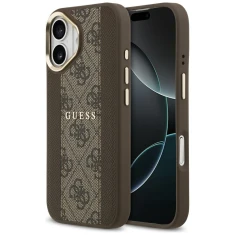 Чохол Guess 4G Stripe для iPhone 17 Brown with MagSafe (GUHMP17SPG4SEMCW)
