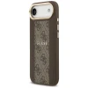 Чохол Guess 4G Stripe для iPhone 17 Air Brown with MagSafe (GUHMP17MPG4SEMCW)