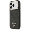 Чехол Guess 4G Triangle Logo для iPhone 17 Pro Black Gold with MagSafe (GUHMP17LP4GTDGMK)