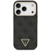 Чехол Guess 4G Triangle Logo для iPhone 17 Pro Black Gold with MagSafe (GUHMP17LP4GTDGMK)