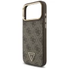 Чохол Guess 4G Triangle Logo для iPhone 17 Pro Max Brown Gold with MagSafe (GUHMP17XP4GTDGMW)