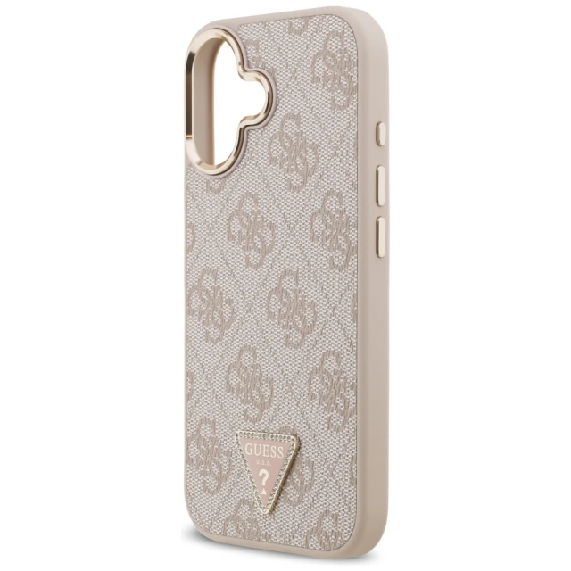 Чохол Guess 4G Triangle Logo для iPhone 17 Pink Gold with MagSafe (GUHMP17SP4GTDGMP)