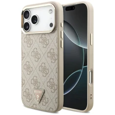 Чохол Guess 4G Triangle Logo для iPhone 17 Pro Max Pink Gold with MagSafe (GUHMP17XP4GTDGMP)