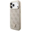 Чохол Guess 4G Triangle Logo для iPhone 17 Pro Max Pink Gold with MagSafe (GUHMP17XP4GTDGMP)
