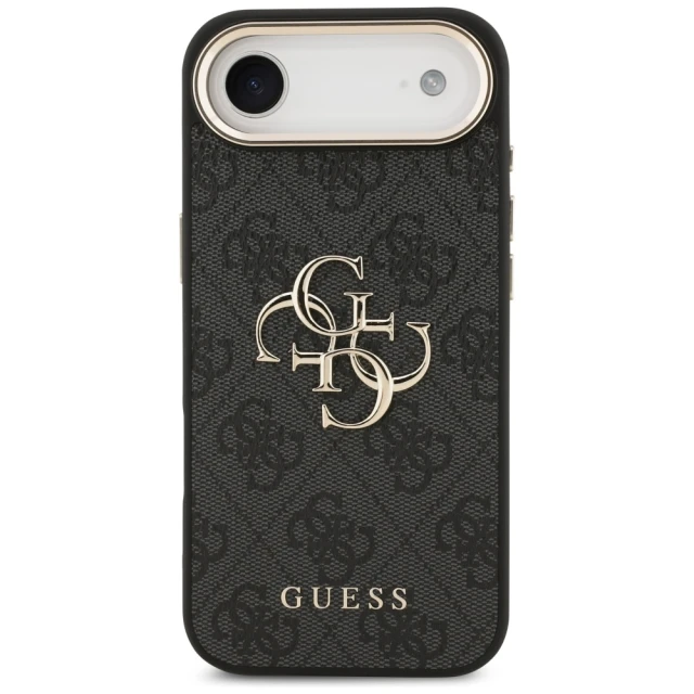 Чохол Guess 4G Big 4G Classic Logo для iPhone 17 Air Black Gold (GUHCP17M4GMGCGR)