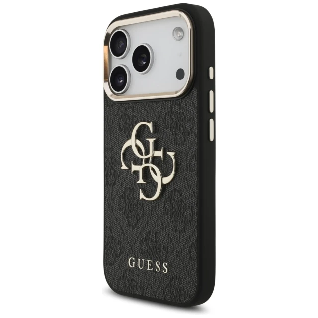 Чохол Guess 4G Big 4G Classic Logo для iPhone 17 Pro Black Gold (GUHCP17L4GMGCGR)