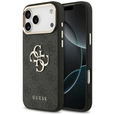 Чохол Guess 4G Big 4G Classic Logo для iPhone 17 Pro Max Black Gold (GUHCP17X4GMGCGR)