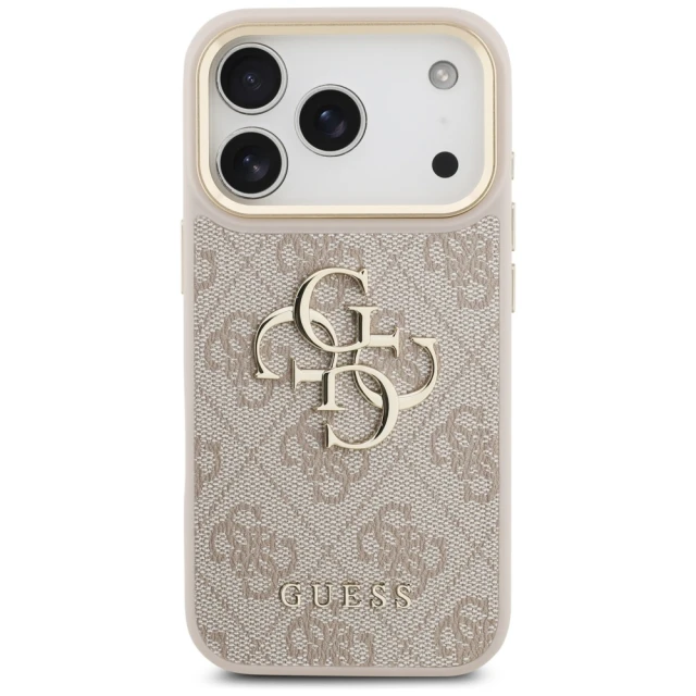 Чохол Guess 4G Big 4G Classic Logo для iPhone 17 Pro Pink Gold (GUHCP17L4GMGCPI)