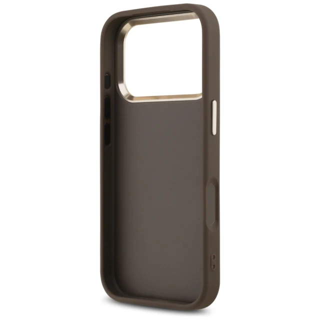 Чохол Guess 4G Big 4G Classic Logo для iPhone 17 Pro Max Brown Gold (GUHCP17X4GMGCBR)